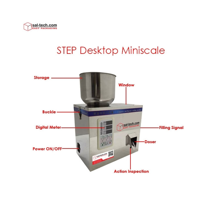STEP Mini Table Top Auto Feed Scale 2-200gr